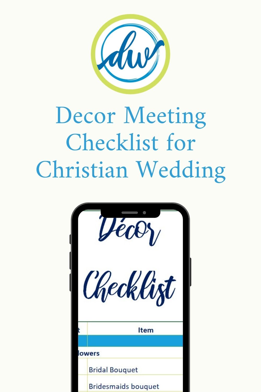 decor meeting christian indian wedding checklist graphic