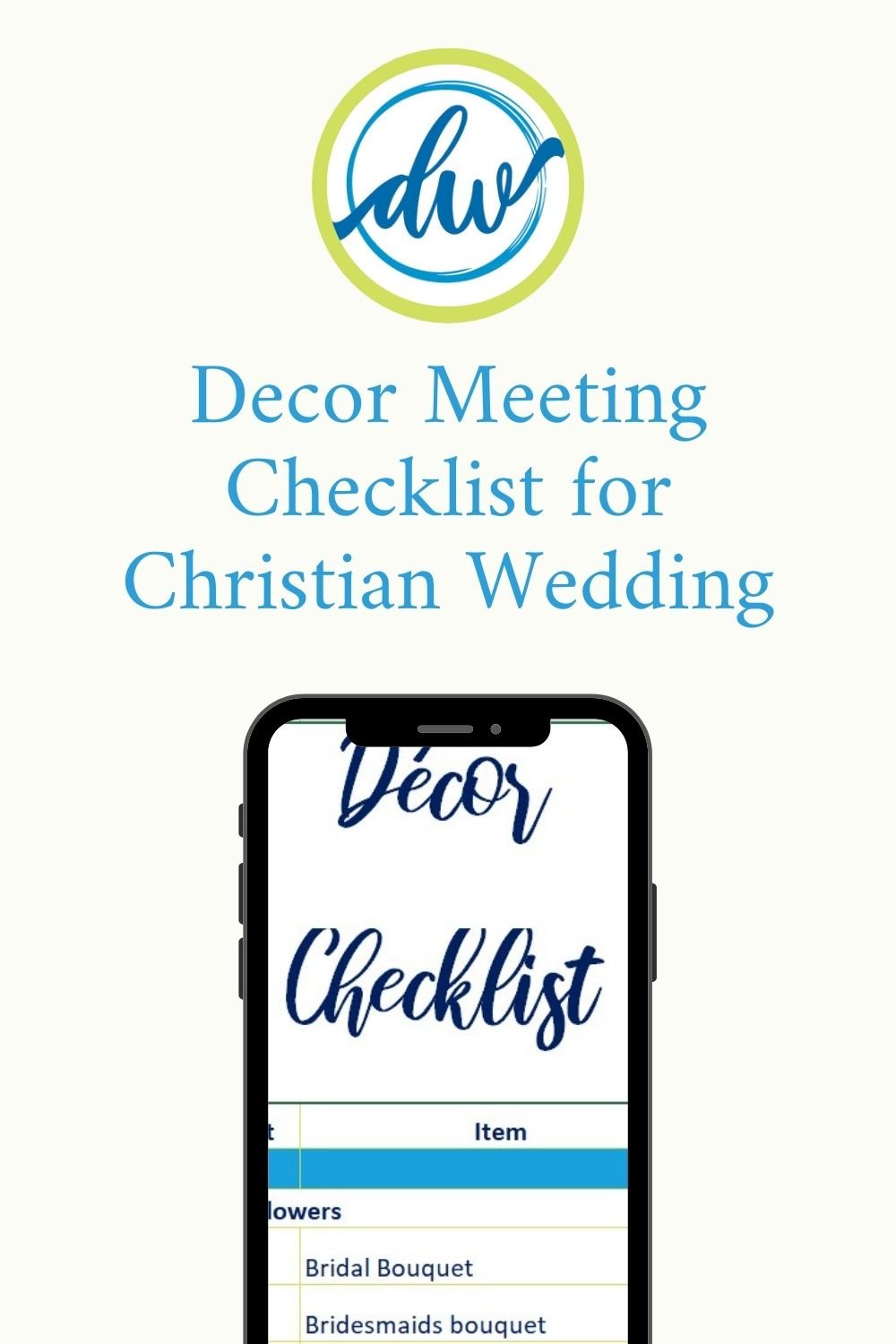 decor meeting christian indian wedding checklist graphic