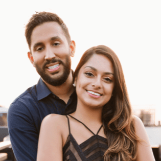 engaged indian wedding couple wedding planning